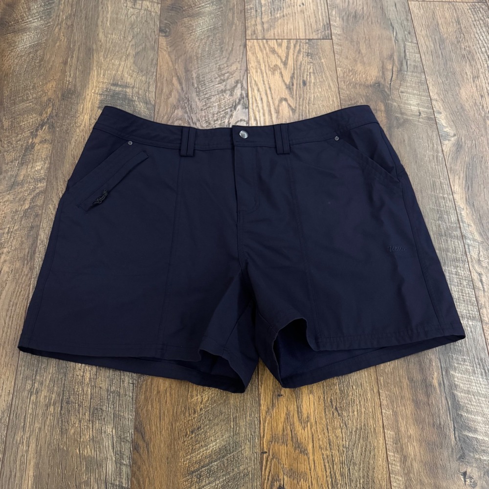 Willit Womens Navy Blue Outdoor Hiking Golf Utility Shorts Size 14 Quick-Dry